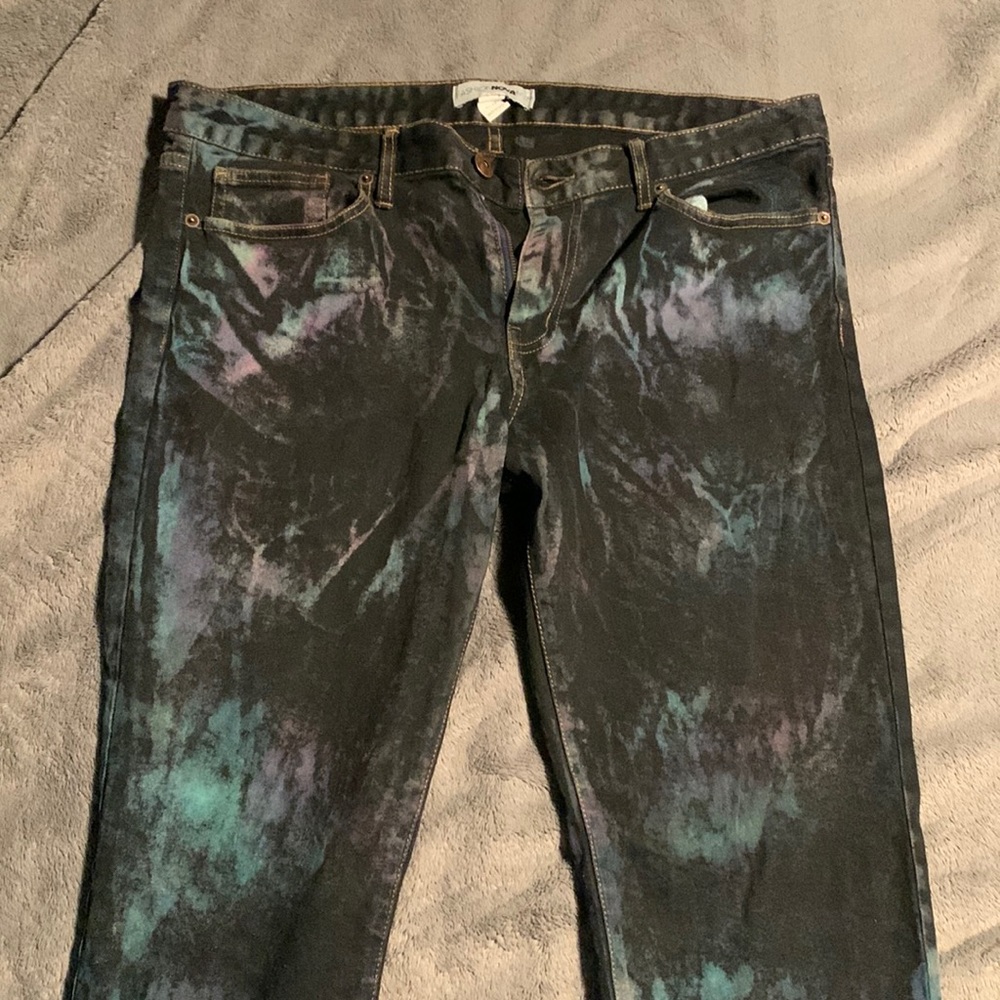 multi color jeans